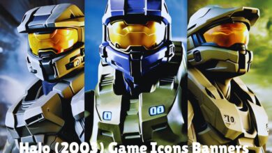 Halo (2003) Game Icons Banners