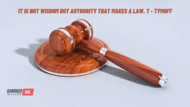 It is Not Wisdom But Authority That Makes a Law. t - Tymoff